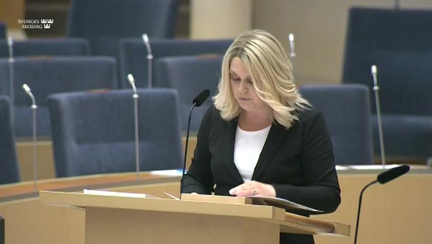 Stillbild från Interpellationsdebatt, Långtidssjuka i covid-19