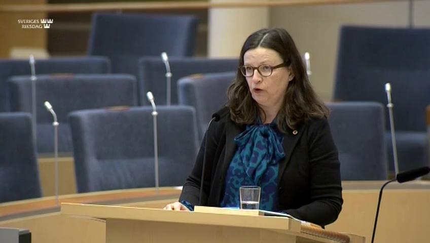 Stillbild från Interpellationsdebatt, Förseningen av digitaliserade nationella prov