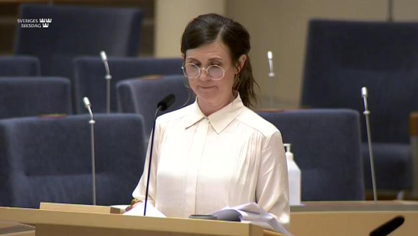 Stillbild från Interpellationsdebatt, Rasism och diskriminering inom offentlig verksamhet