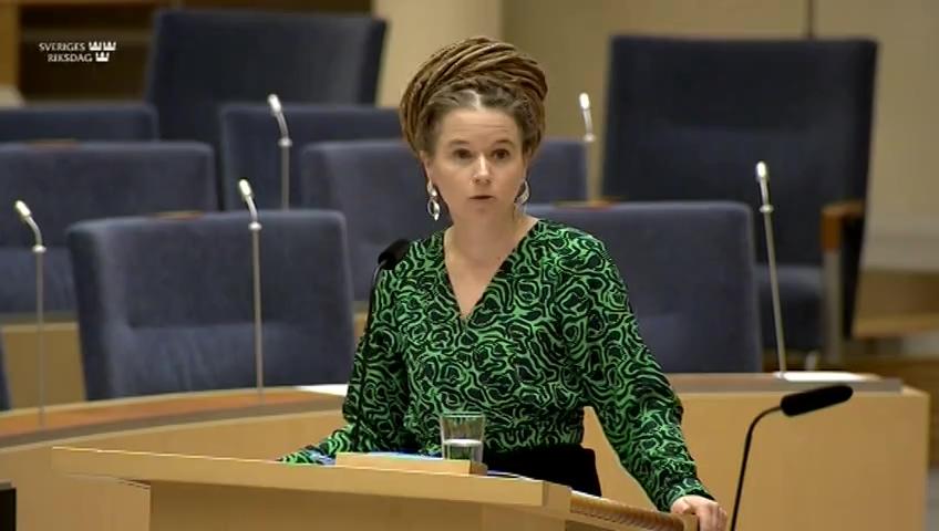 Stillbild från Interpellationsdebatt, Nätjättarna som hot mot demokratin