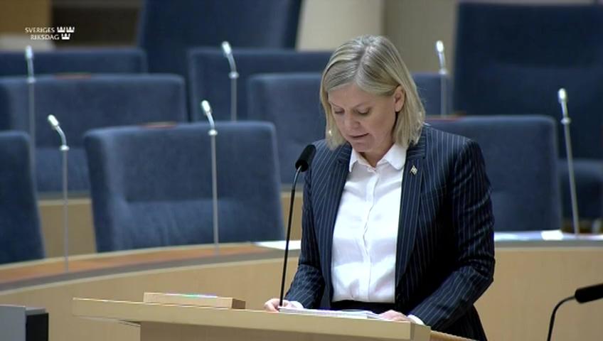 Stillbild från Interpellationsdebatt, Folkbokföringens tillförlitlighet