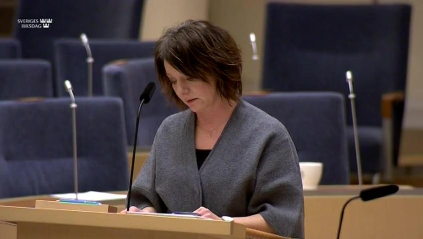 Stillbild från Interpellationsdebatt, Svenska lärosätens samarbeten med Iran