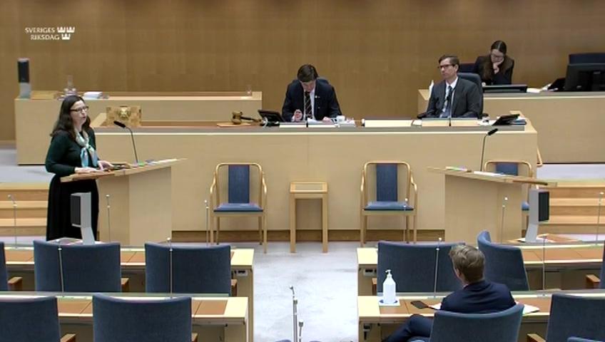 Stillbild från Interpellationsdebatt, Statsbidrag till studieförbunden