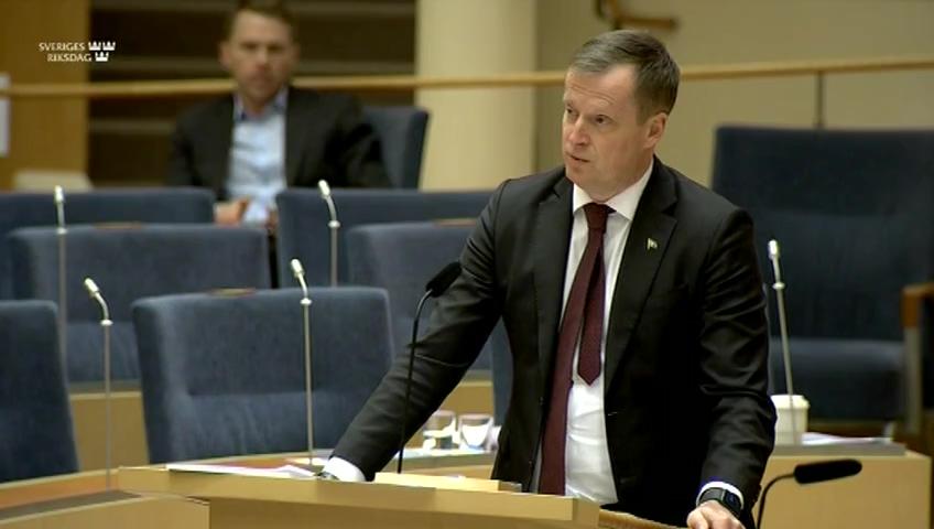 Stillbild från Interpellationsdebatt, Elförsörjningen i vinter
