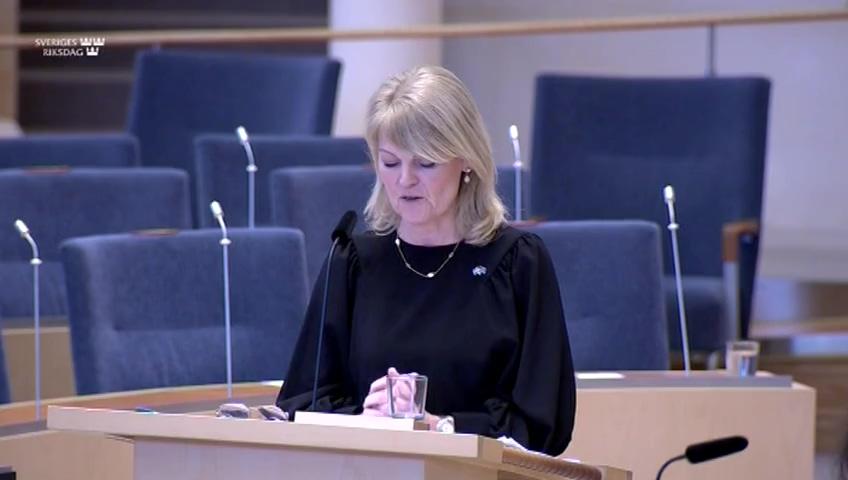 Stillbild från Interpellationsdebatt, Svenska investeringar och klimatet