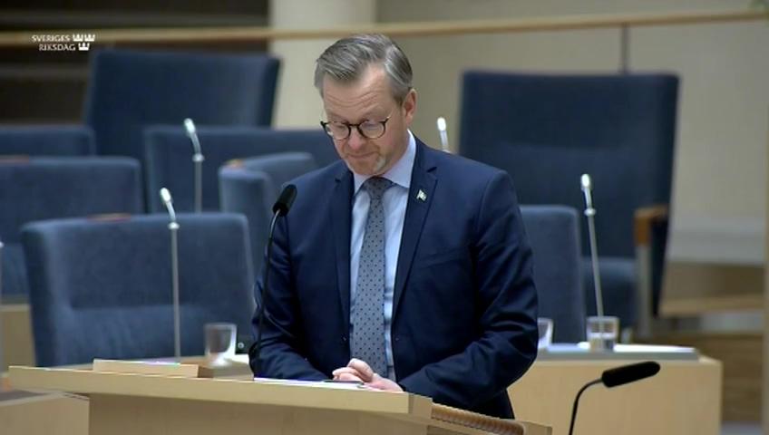 Stillbild från Interpellationsdebatt, Kustbevakningens befogenheter