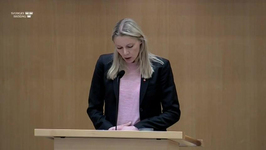 Stillbild från Debatt om förslag, Mer träffsäkra krisstöd för företag för att möta coronapandemins konsekvenser