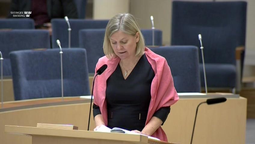 Stillbild från Interpellationsdebatt, Avfallsförbränningsskatten