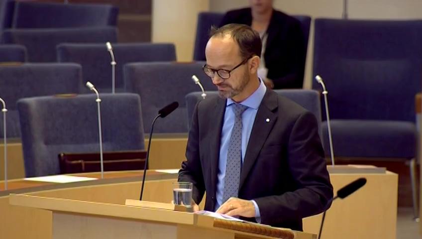 Stillbild från Interpellationsdebatt, Ersättning till markägare