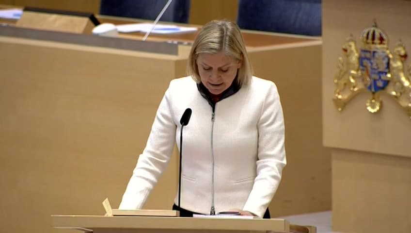 Stillbild från Interpellationsdebatt, Kronans styrka