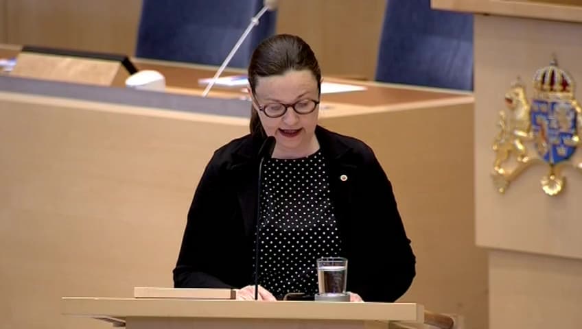 Stillbild från Interpellationsdebatt, Förstelärare i utanförskapsområden