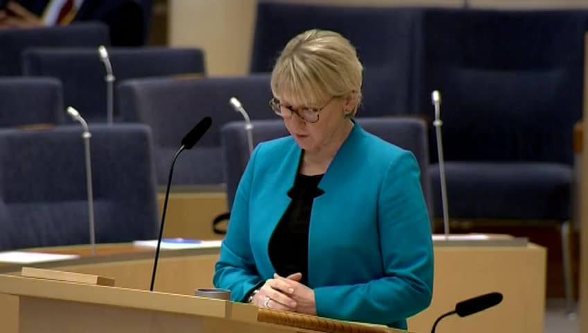 Stillbild från Interpellationsdebatt, Ahmadreza Djalali