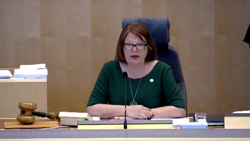 Stillbild från Debatt om förslag, Verksamhetsredogörelser för riksdagens nämnder
