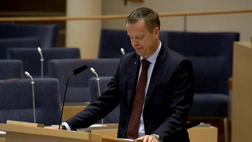 Stillbild från Interpellationsdebatt, Effektbrist