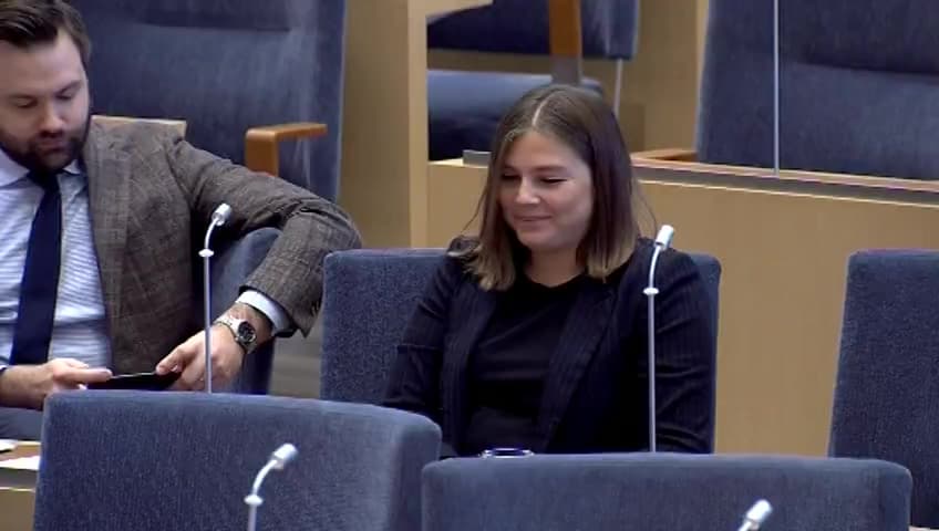 Stillbild från Interpellationsdebatt, Återvändande IS-terrorister