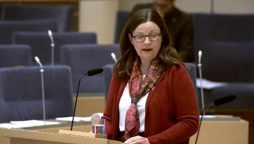 Stillbild från Interpellationsdebatt, Fler lärare