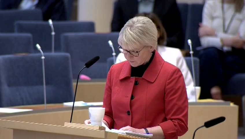 Stillbild från Interpellationsdebatt, IS folkmord och erkännande av seyfo