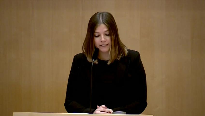 Stillbild från Debatt om förslag, Ett EU som skyddar: ett initiativ för att utsträcka Europeiska åklagar-myndighetens befogenheter till att även omfatta gränsöverskridande terroristbrott