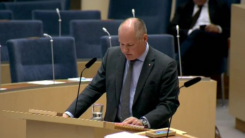 Stillbild från Interpellationsdebatt, Kompetensutvisningar