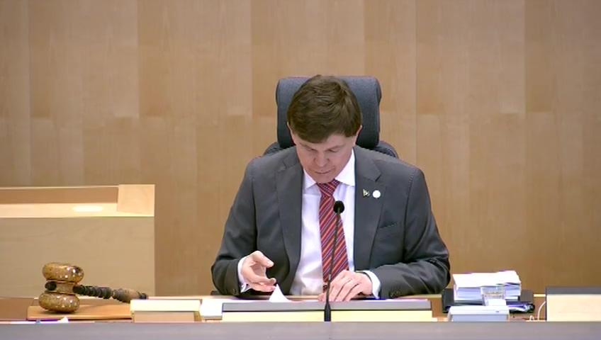 Stillbild från Debatt om förslag, Statlig förvaltning och statistikfrågor