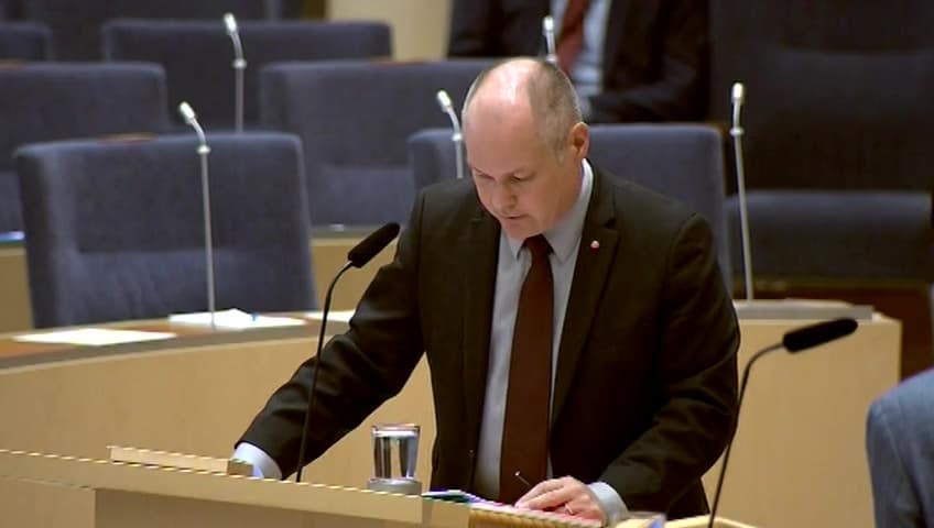 Stillbild från Interpellationsdebatt, En fungerande återvändandepolitik