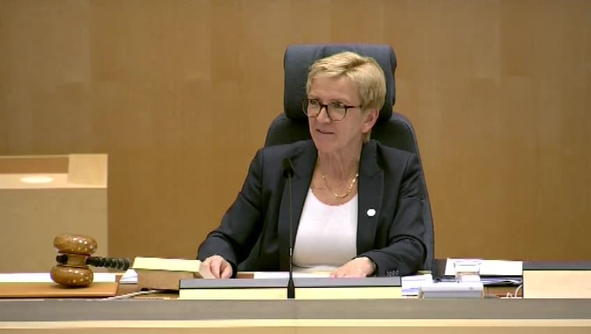 Stillbild från Interpellationsdebatt, Hotfulla situationer i skolan