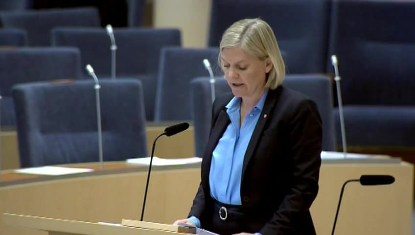 Stillbild från Interpellationsdebatt, Tullverkets befogenheter