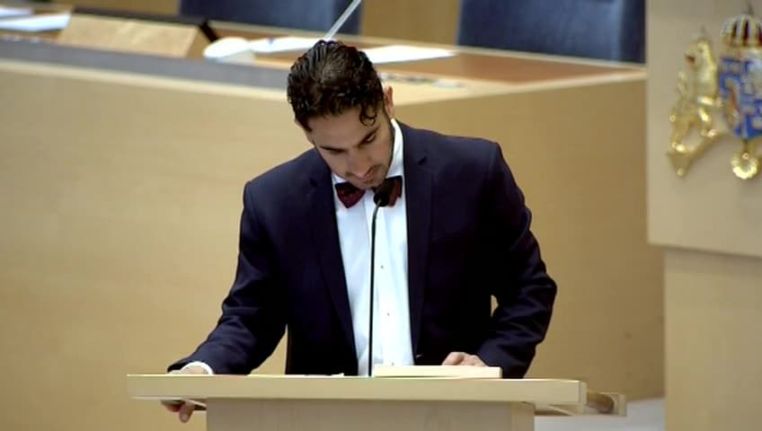 Stillbild från Interpellationsdebatt, Politisk aktivism bland myndighetsanställda