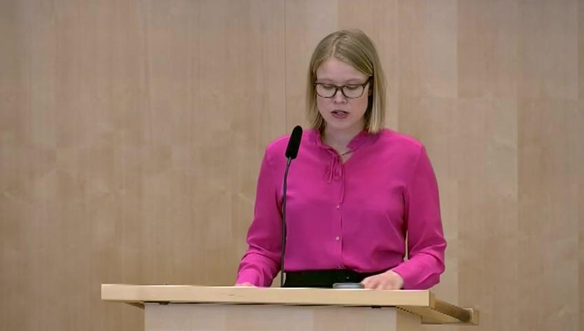 Stillbild från Debatt om förslag, Naturvård och biologisk mångfald