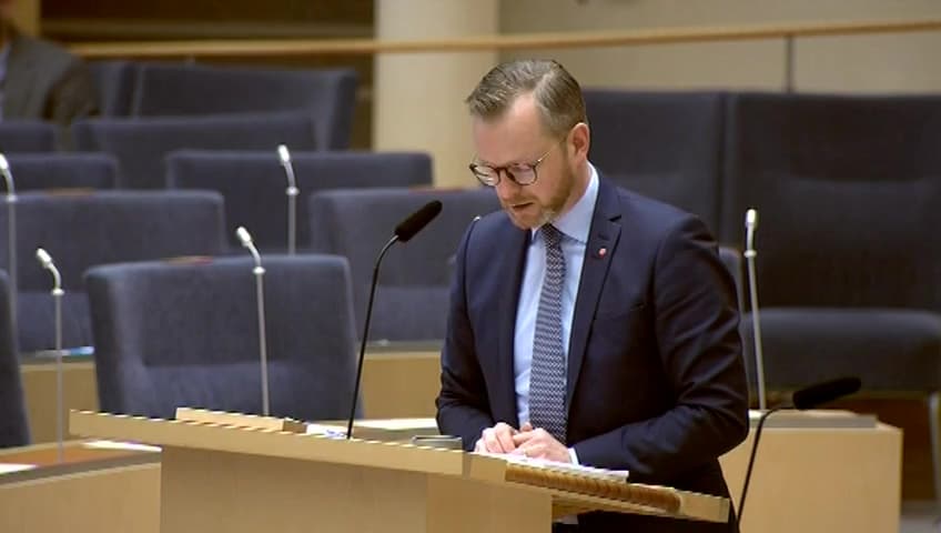 Stillbild från Interpellationsdebatt, Sexualbrottsutredningar