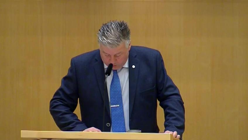 Stillbild från Debatt om förslag, Mervärdesskatt