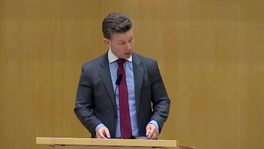 Stillbild från Debatt om förslag, Integritetsskydd vid signalspaning i försvarsunderrättelseverksamhet