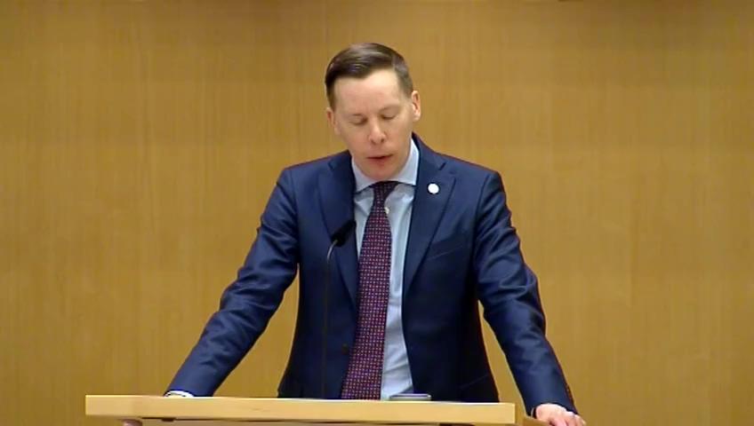 Stillbild från Debatt om förslag, Hyresrätt m.m.