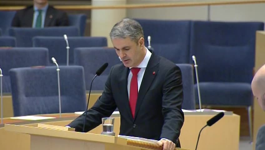 Stillbild från Interpellationsdebatt, Sverige som innovationsland