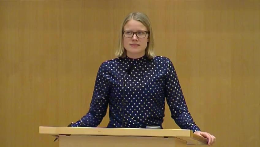 Stillbild från Debatt om förslag, Skyddet av värdefull skog