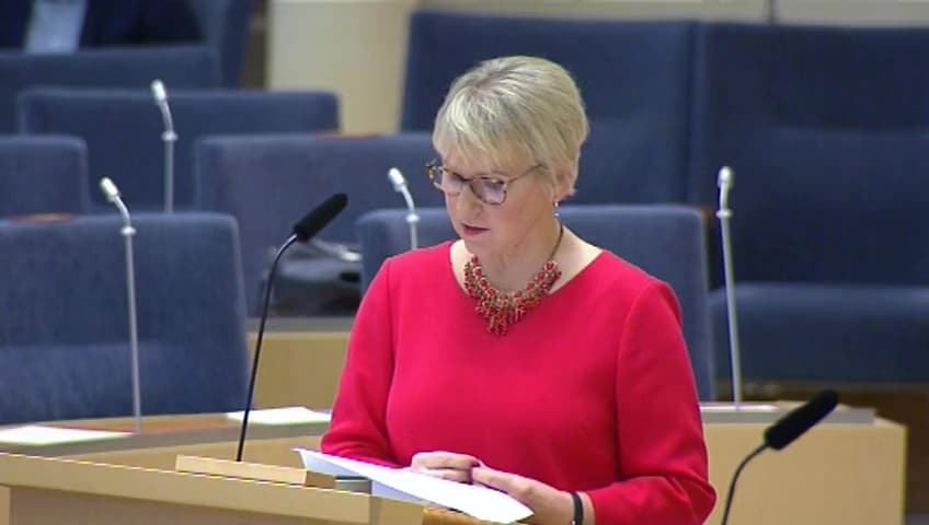 Stillbild från Interpellationsdebatt, Turkiska angrepp mot Manbij och närliggande områden