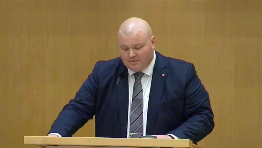 Stillbild från Debatt om förslag, Riksrevisionens rapporter om bedömningen av arbetsförmåga vid psykisk ohälsa och försäkringsmedicinskt beslutsstöd