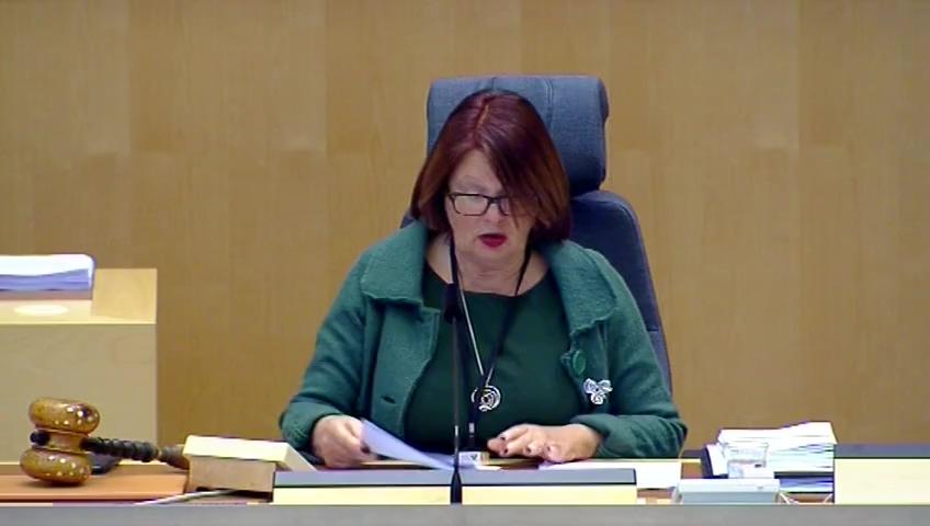 Stillbild från Debatt om förslag, Rättelse i lagen om stöd och service till vissa funktionshindrade