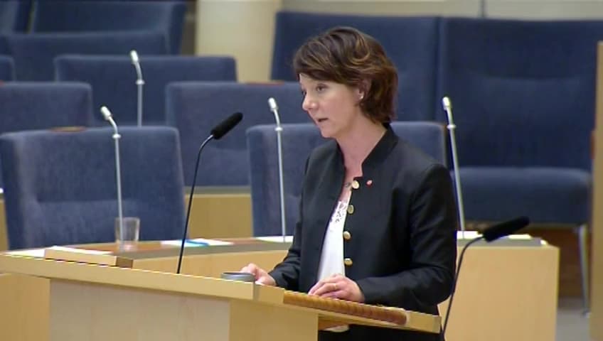 Stillbild från Interpellationsdebatt, Rekryteringen till lärarutbildningen 