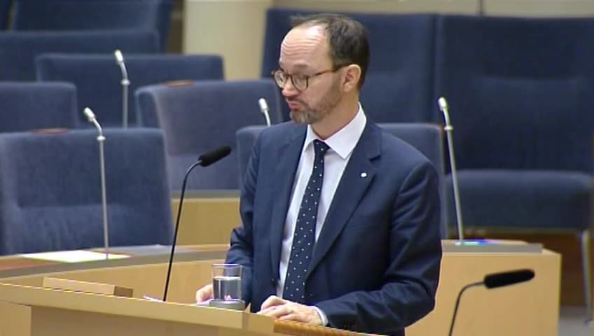 Stillbild från Interpellationsdebatt, Vinterväghållningen