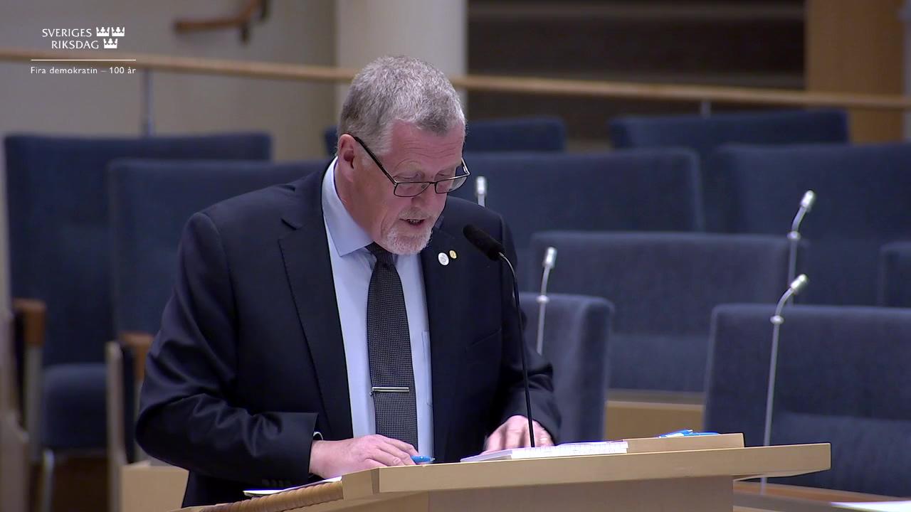 Stillbild från Interpellationsdebatt, Trafiksituationen till följd av Förbifart Stockholm