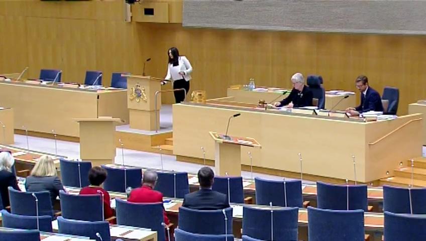 Stillbild från Debatt om förslag, Utgiftsområde 11 Ekonomisk trygghet vid ålderdom