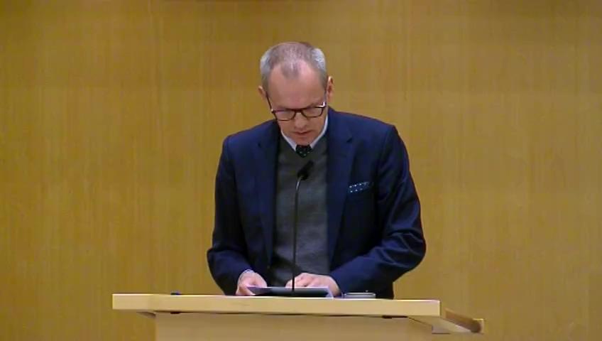 Stillbild från Debatt om förslag, Utgiftsområde 6 Försvar och samhällets krisberedskap