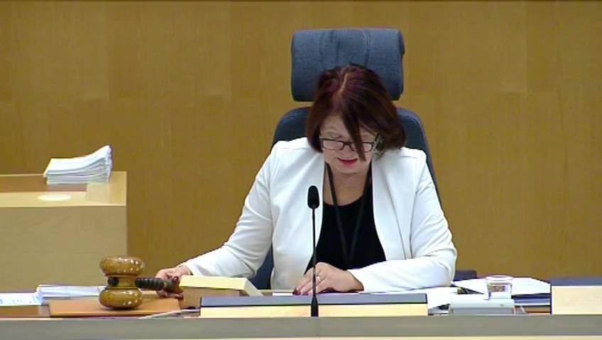 Stillbild från Debatt om förslag, En modernisering av lagen om skiljeförfarande