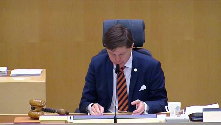 Stillbild från Debatt om förslag, Brottsdatalag – kompletterande lagstiftning