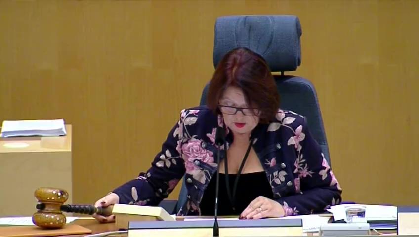 Stillbild från Debatt om förslag, Vissa kontrollfrågor och andra frågor på punktskatteområdet