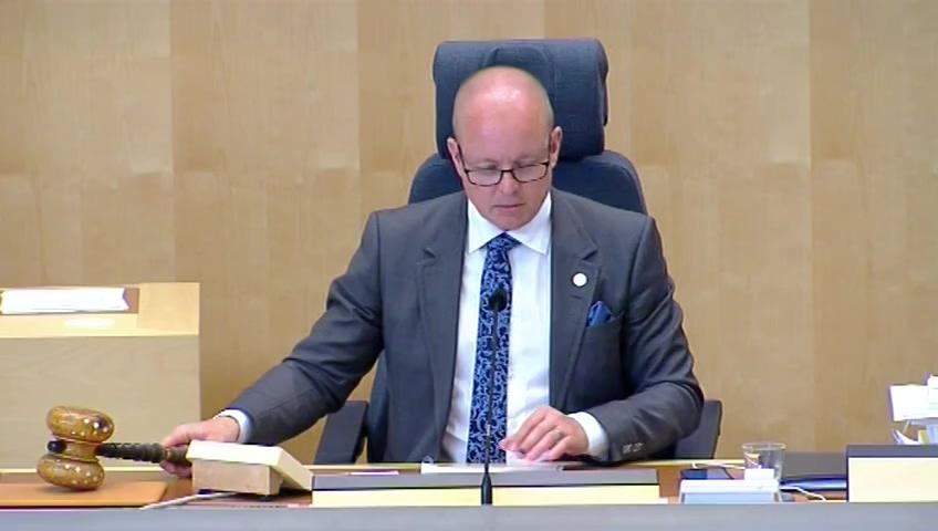 Stillbild från Debatt om förslag, En ny lag om försäkringsdistribution