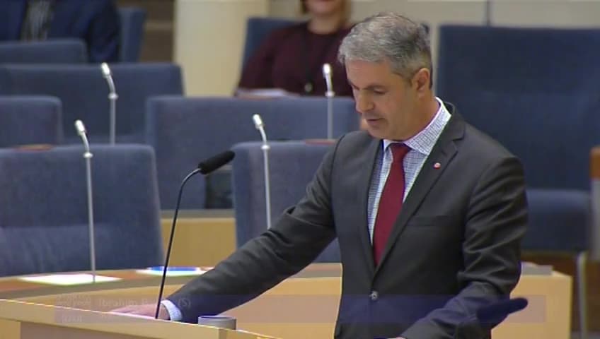 Stillbild från Interpellationsdebatt, Gynnande av biogas