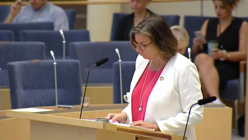 Stillbild från Interpellationsdebatt, Förslag från klimatriksdagen