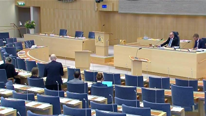 Stillbild från Debatt om förslag, En ny ordning för redovisningstillsyn